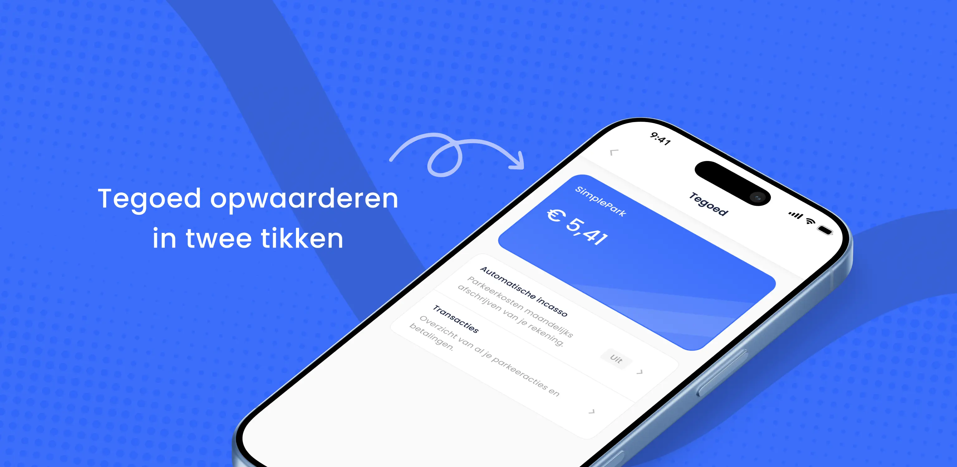 Zo werkt je tegoed bij SimplePark